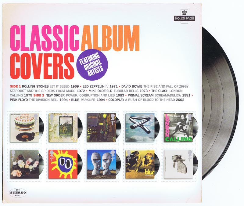 2010 GB - MS3019 - Classic Album Covers Souvenir Sheet MNH 2010 GB - MS3019 - Classic Album Covers Souvenir Sheet MNH